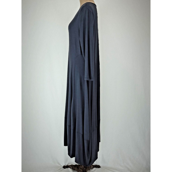 COMFY USA Gray Modal Heathered Dress BEAUTIFUL ON!!! XL Balloon #0095 - Picture 2 of 7